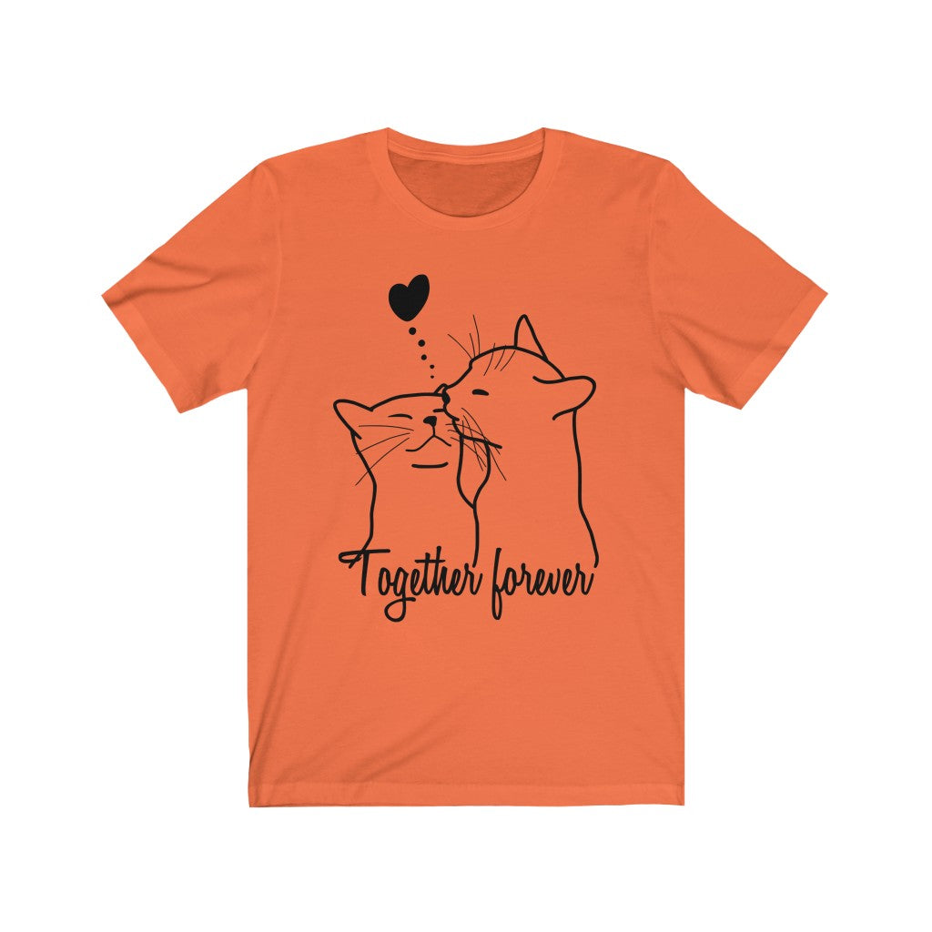 Cat Lovers - Together forever #1 - Unisex Jersey Short Sleeve Tee