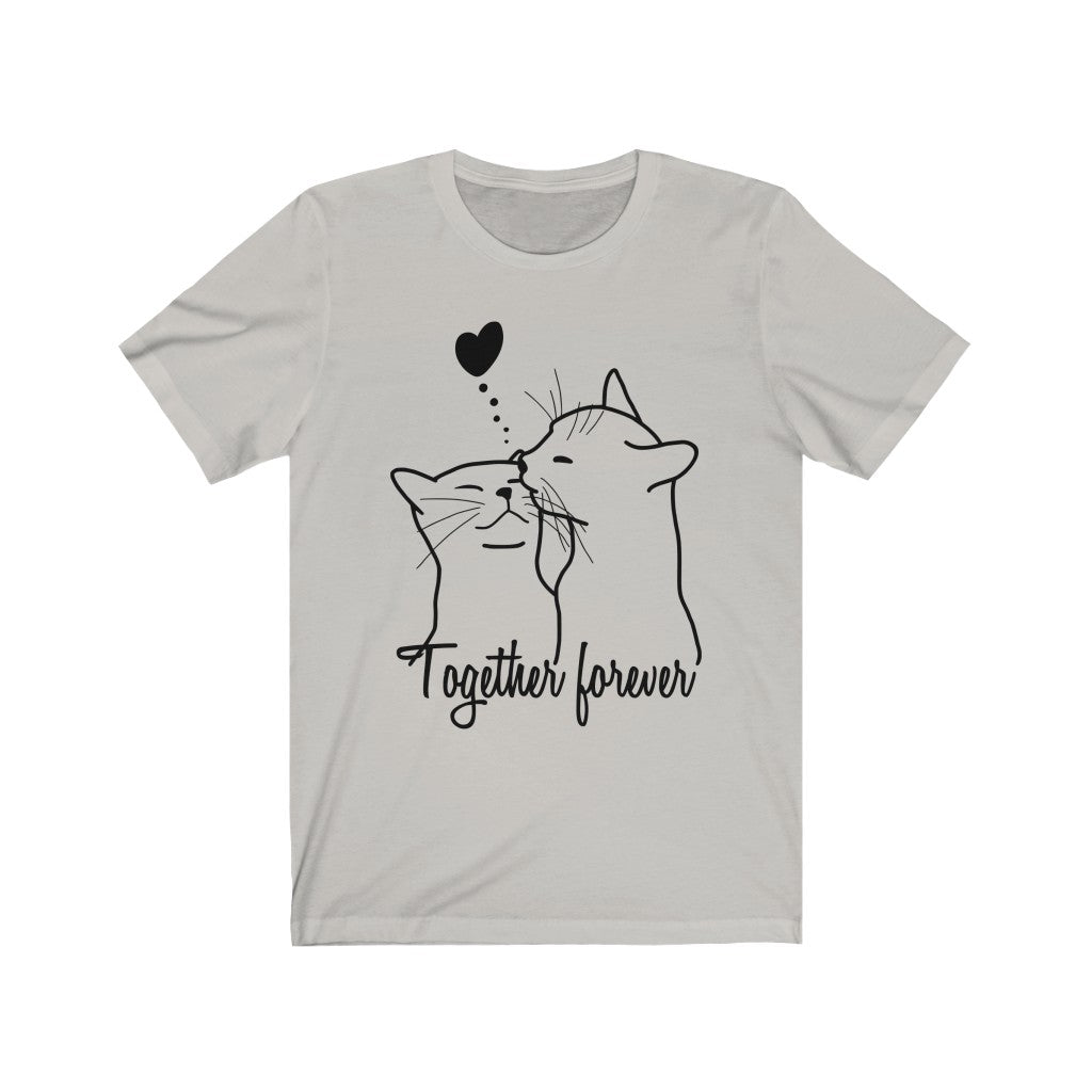 Cat Lovers - Together forever #1 - Unisex Jersey Short Sleeve Tee