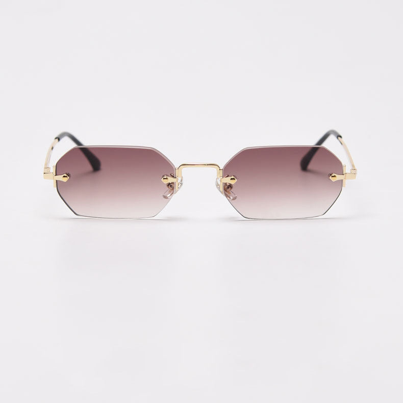 New Fashion Polygonal Frameless Sunglasses Women