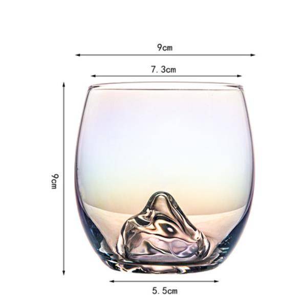 Nordic Colorful Rainbow Iceberg Glass