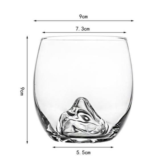 Nordic Colorful Rainbow Iceberg Glass