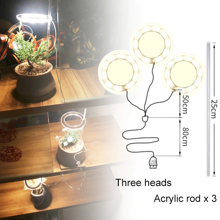 Angel Ring Grow LED Light For Indoor Plants USB Powered