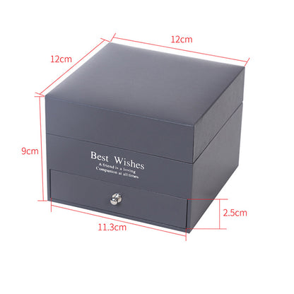 LovelyRose™ 9 Rose Foam Latex Gift Box with 'I Love You' Pendant