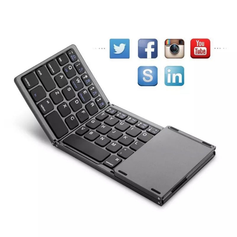 Universal Foldable Mini Keyboard With Touch Pad