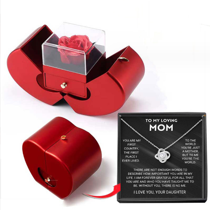 Forever Rose - Heart Box - To My Mom