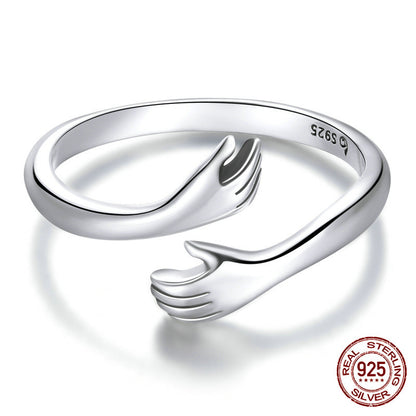 Hug Ring - 925 Sterling Silver