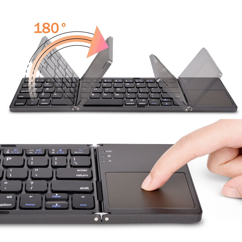 Universal Foldable Mini Keyboard With Touch Pad