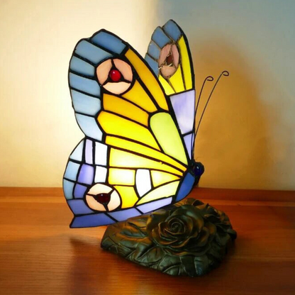 Creative Butterfly Stained Glass Table Lamp