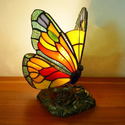 Creative Butterfly Stained Glass Table Lamp