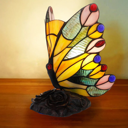 Creative Butterfly Stained Glass Table Lamp