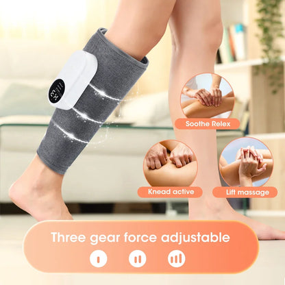360° Air Compression Leg Massager with Heat & Adjustable Intensity
