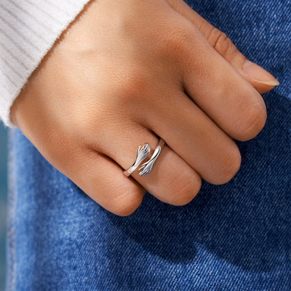 Hug Ring - 925 Sterling Silver