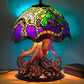 Creative Resin Stained Glass Plant Series Table Lamps
