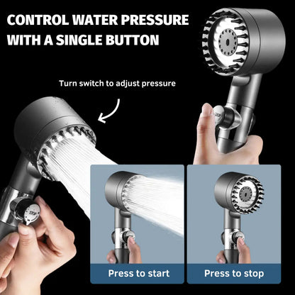 HydroEco™ 4 Modes High Pressure Shower Head with Filter