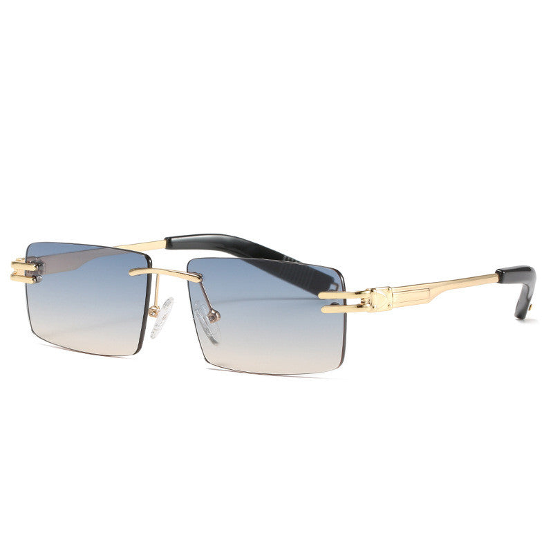 European And American Frameless Modern Sunglasses For Men And Women