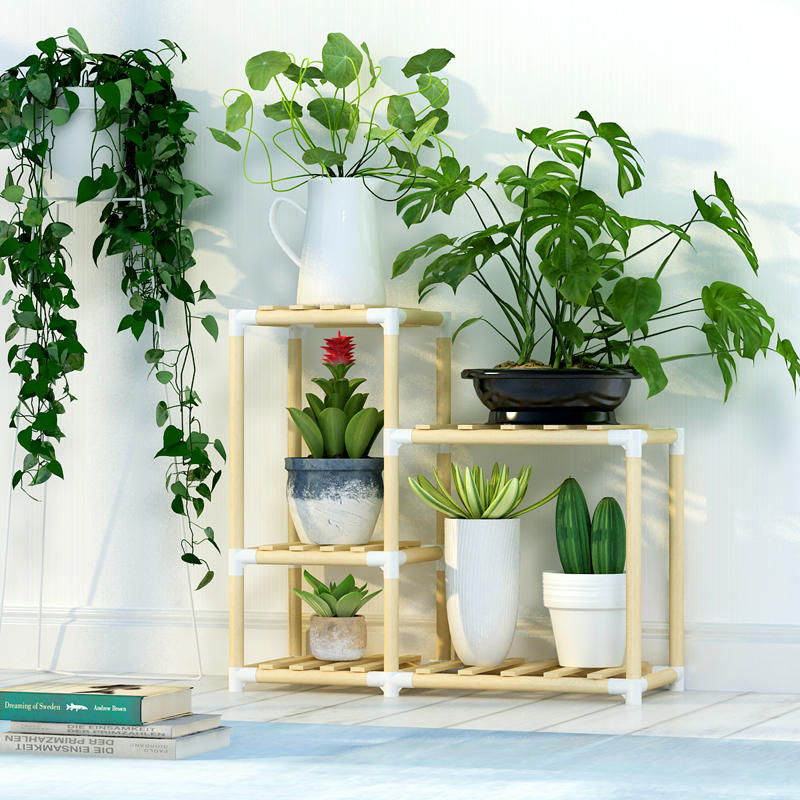 Multi-Tiers Wooden Plant Stand - Indoor|Outdoor