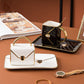 Handbag-Shaped Creative Ceramic Mug With Saucer & Spoon