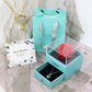 Eternal flower gift box Earring Necklace Pendant box couple ring box