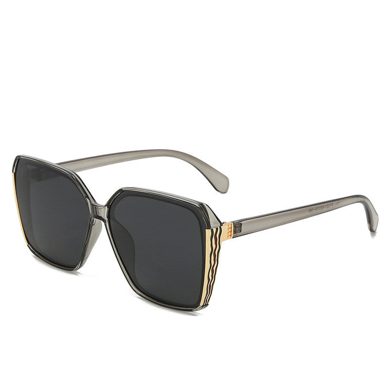 Large frame square glasses