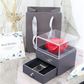Eternal flower gift box Earring Necklace Pendant box couple ring box