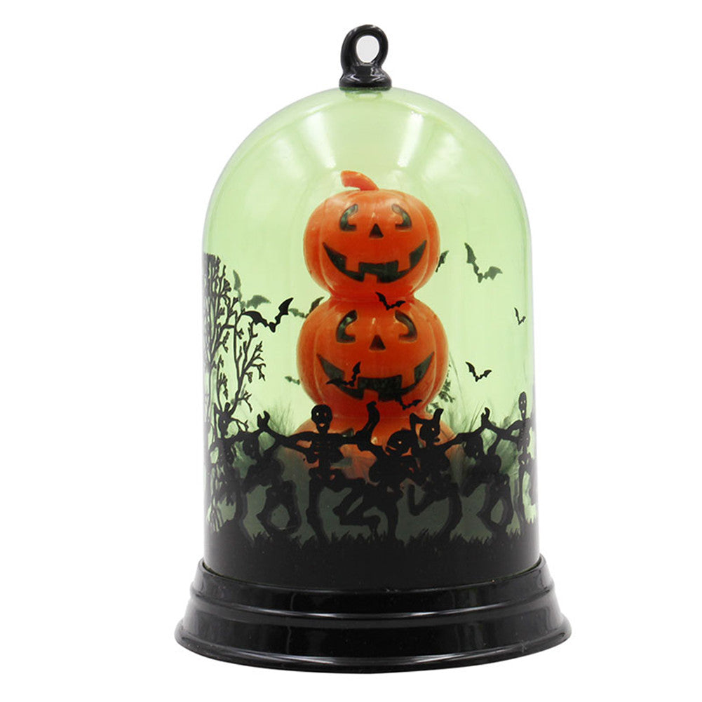 Halloween Pumpkin Lantern Witch Lamp Scene Layout Desk Decoration Pumpkin Lights Halloween Party Bar Decoration