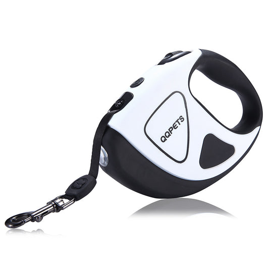Automatic Retractable Fiber Dog Leash With Safety LED Lighting