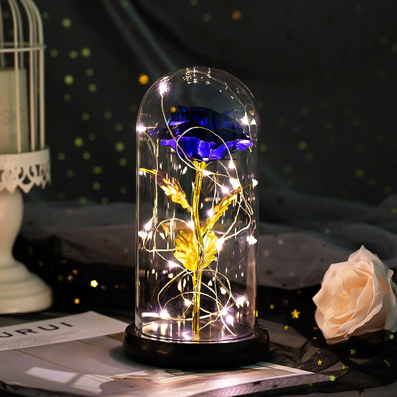 Forever Love Rose in Glass LED Night Light