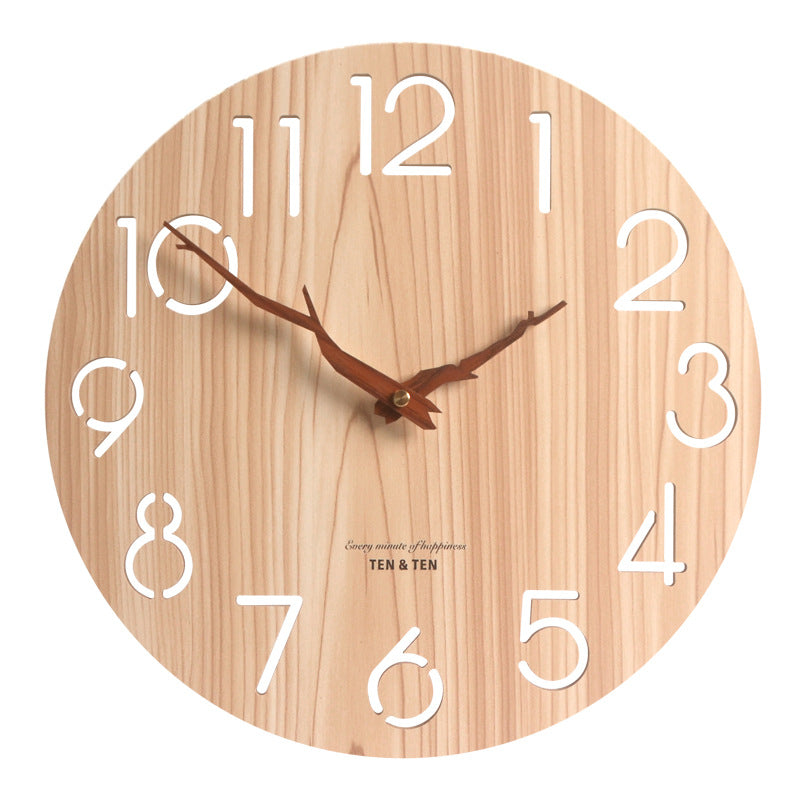 Stylish Atmosphere Silent Creative Wooden Clock