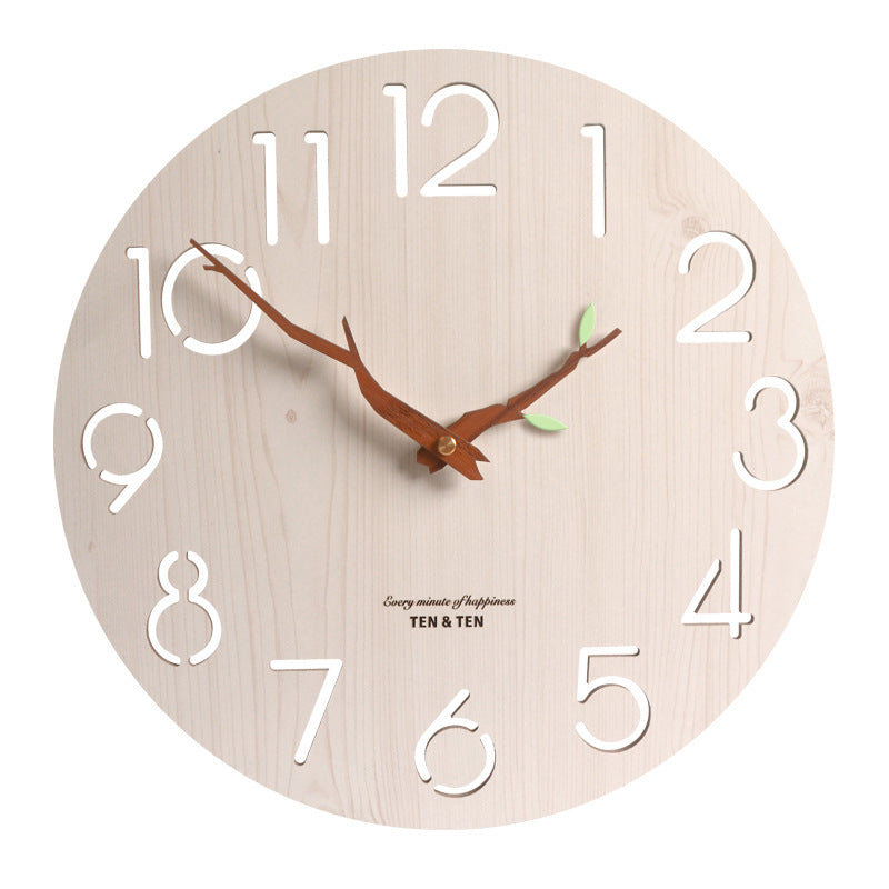 Stylish Atmosphere Silent Creative Wooden Clock
