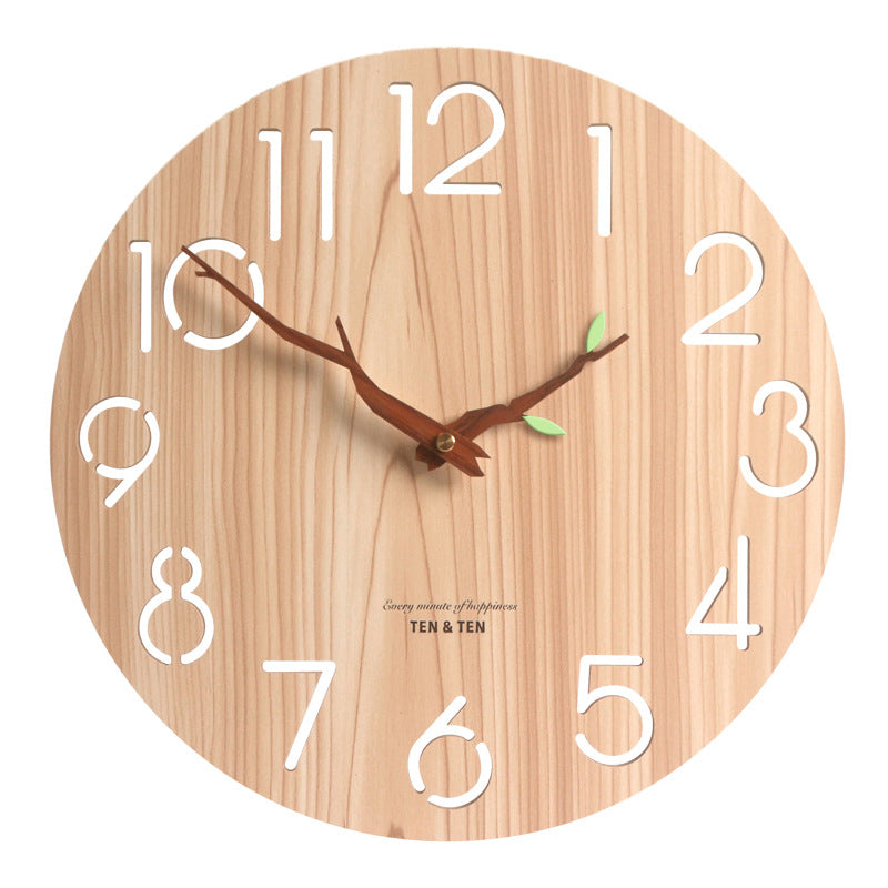 Stylish Atmosphere Silent Creative Wooden Clock
