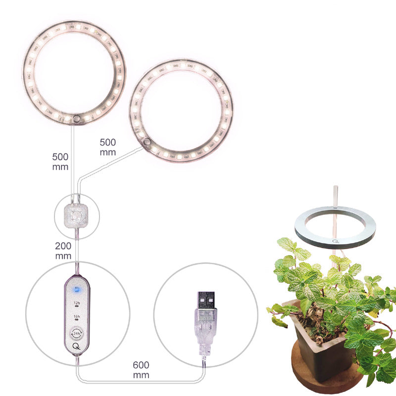 LED Full Spectrum Angel Ring Plant Grow Light