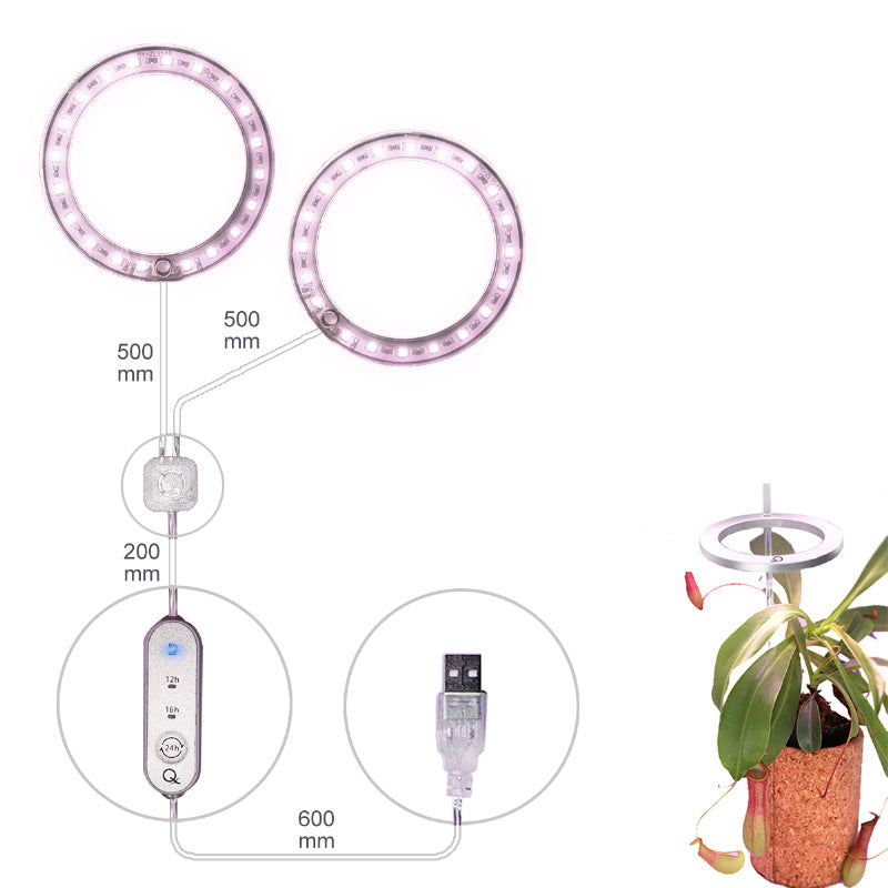 LED Full Spectrum Angel Ring Plant Grow Light