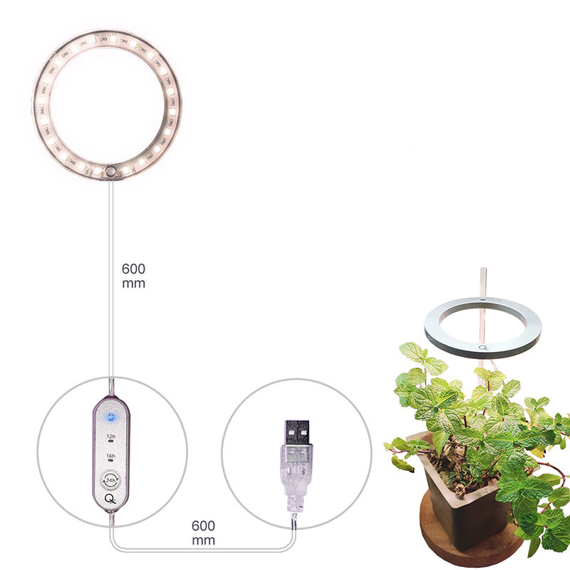 LED Full Spectrum Angel Ring Plant Grow Light