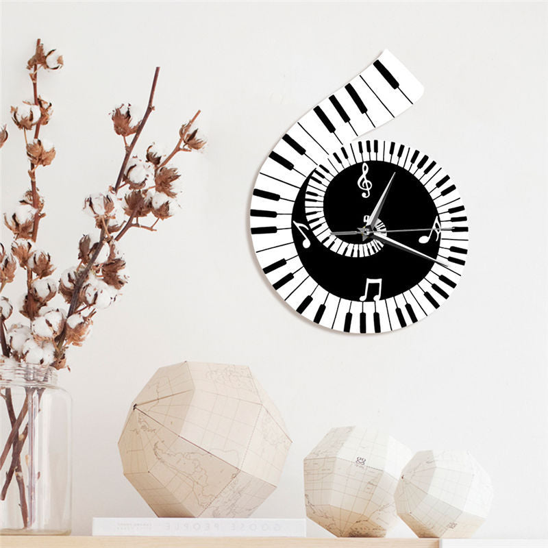 Creative Piano Keyboard Decorative Wall Clock