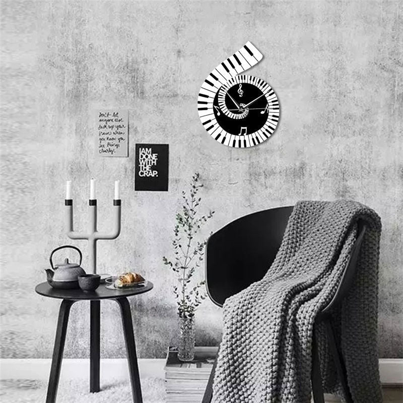 Creative Piano Keyboard Decorative Wall Clock