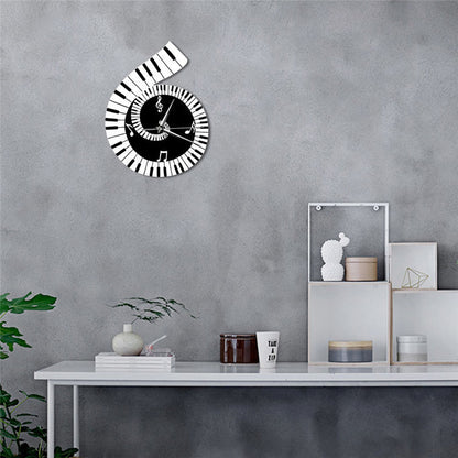 Creative Piano Keyboard Decorative Wall Clock