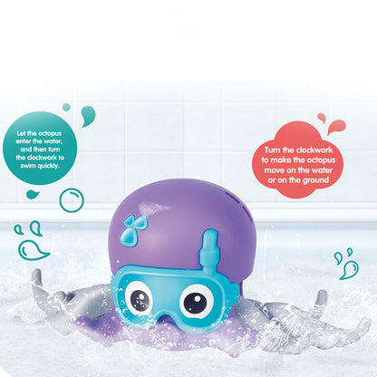 Bathing Bathtub Water Spring Floating Octopus Drag Walk Swim Land Crawl Girlfriend Children Funny Beach Toys
