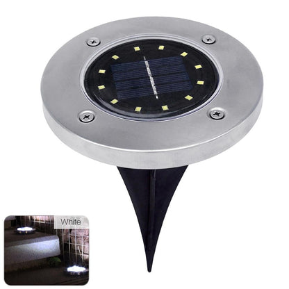 SolarLight Waterproof Solar Powered Ground 8/12/20 LED Light