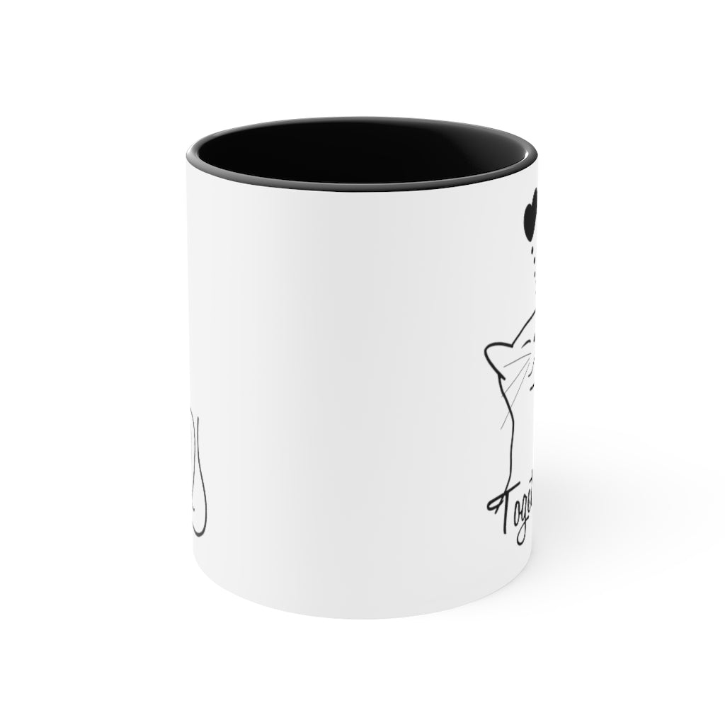 Cat Lovers - Together forever series - Two-tone Coffee Mug