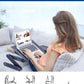 RAINBEAN  Foldable Aluminum Notebook Stand With 2 CPU Cooling USB Fans With Mouse Pad
