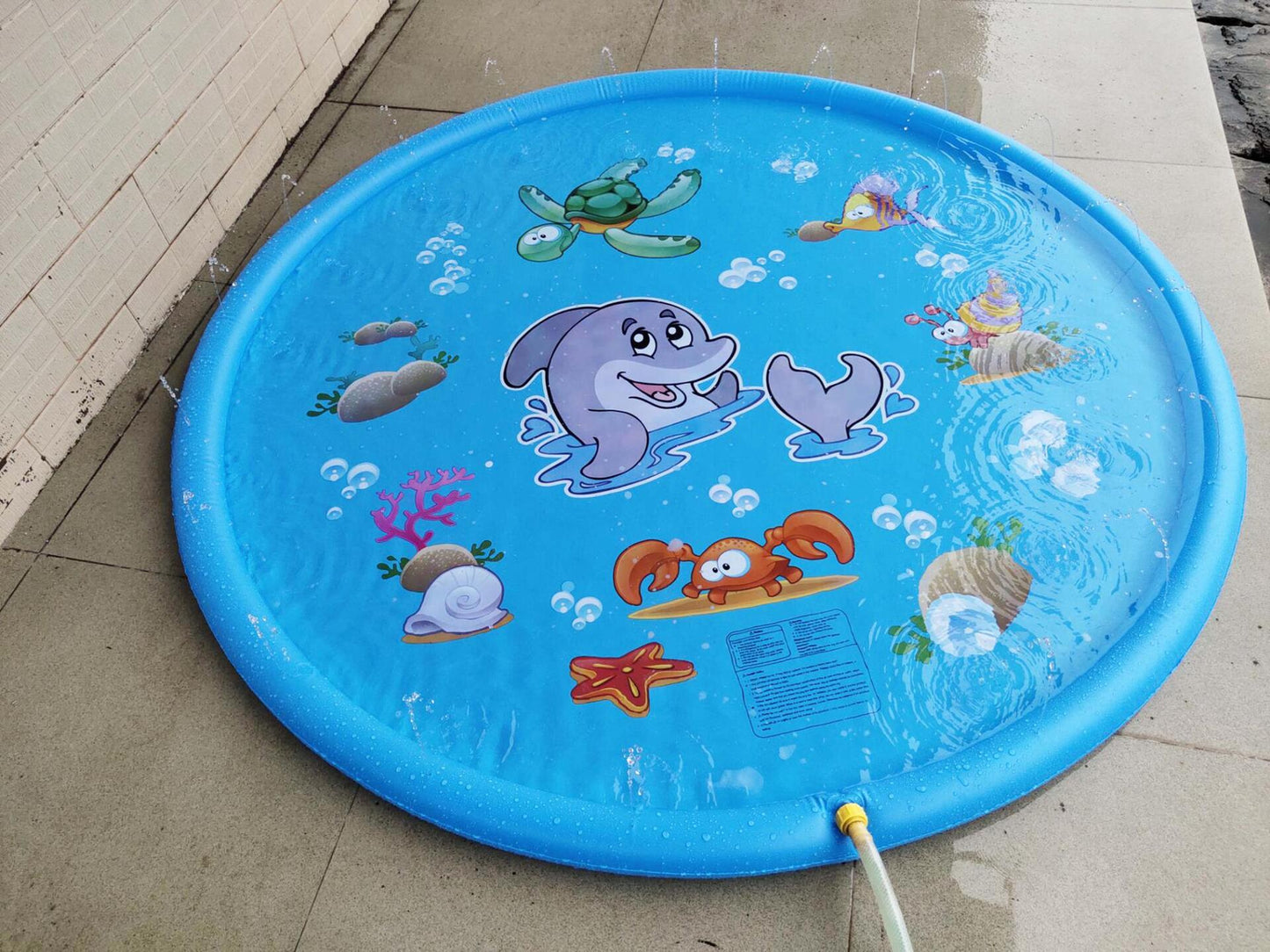 Durable Children's Water Spray Pool Mat Splash Sprinkle Play Pad Mat