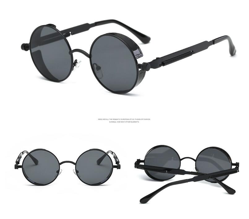 Round Metal Retro Fashion Sunglasses
