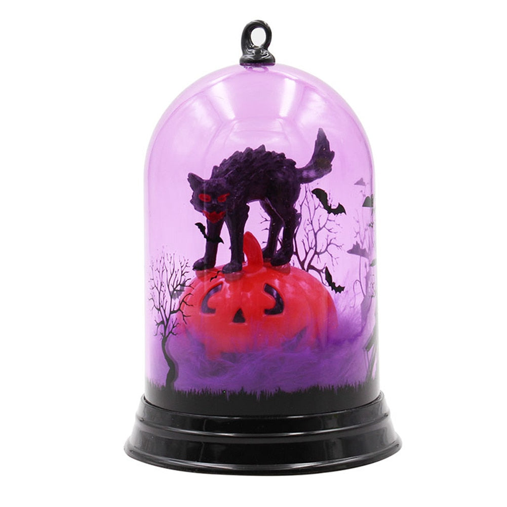 Halloween Pumpkin Lantern Witch Lamp Scene Layout Desk Decoration Pumpkin Lights Halloween Party Bar Decoration