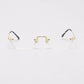 New Fashion Polygonal Frameless Sunglasses Women