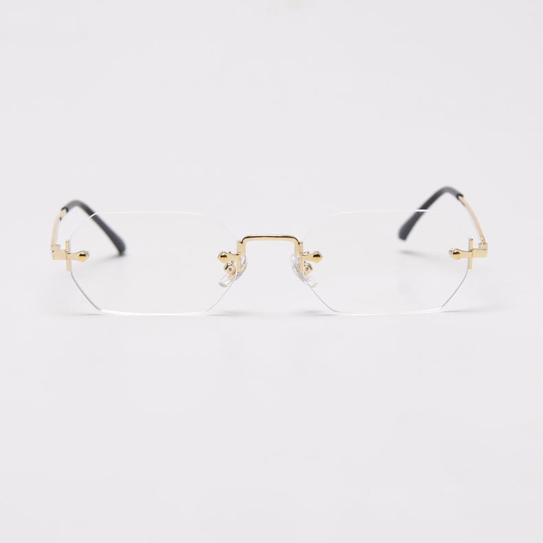 New Fashion Polygonal Frameless Sunglasses Women
