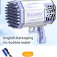 69 Holes Soap Bubbles Machine Gun With Light
