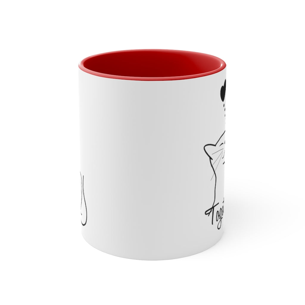 Cat Lovers - Together forever series - Two-tone Coffee Mug