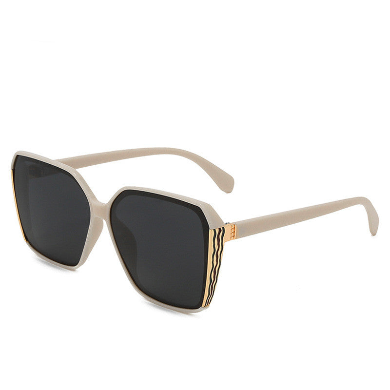 Large frame square glasses