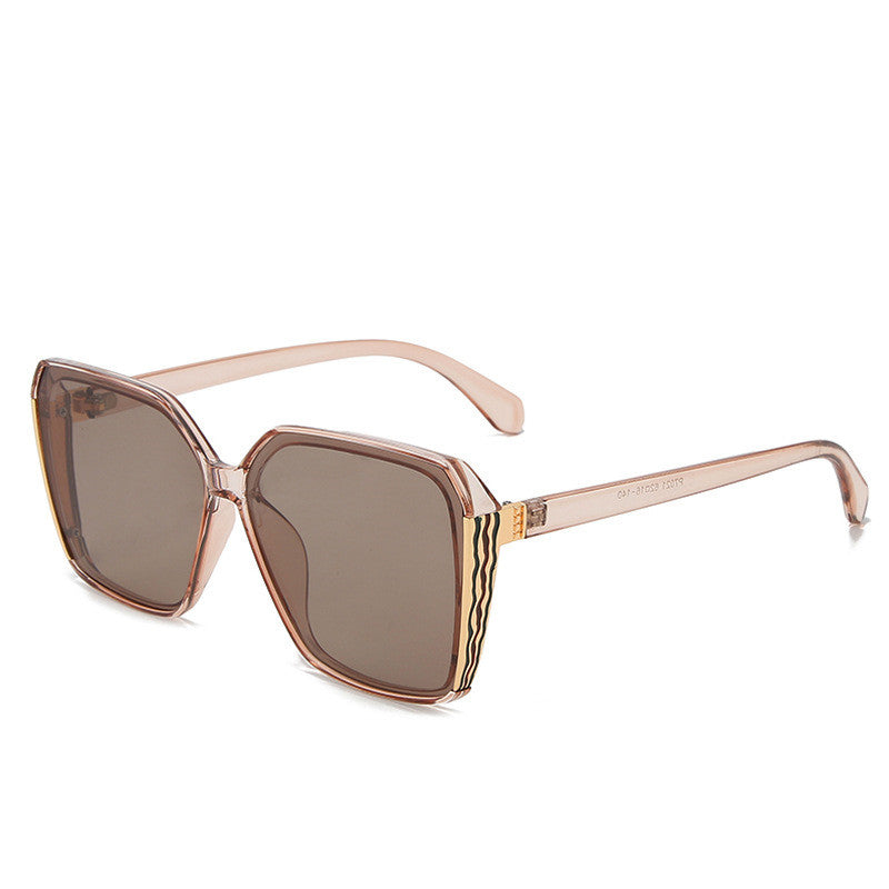 Large frame square glasses
