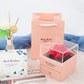 Eternal flower gift box Earring Necklace Pendant box couple ring box